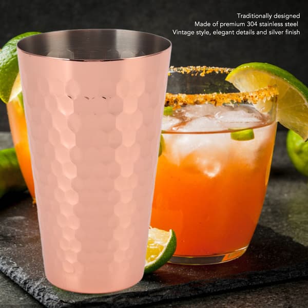 Drikkekopp 304 Rustfritt Stål Hamret Multipurpose Moscow Mule Mug for Bar Hjem Plating Copper