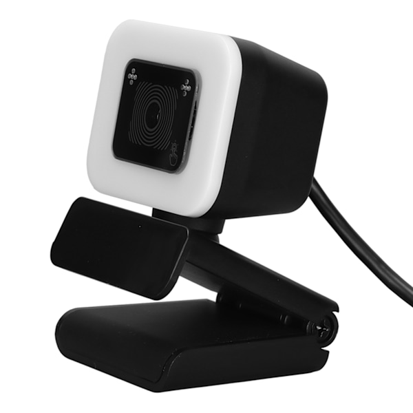 2K Streaming Webkamera USB Autofokus HD Webkamera med Mikrofon Touch Light for Gaming Streaming Møte