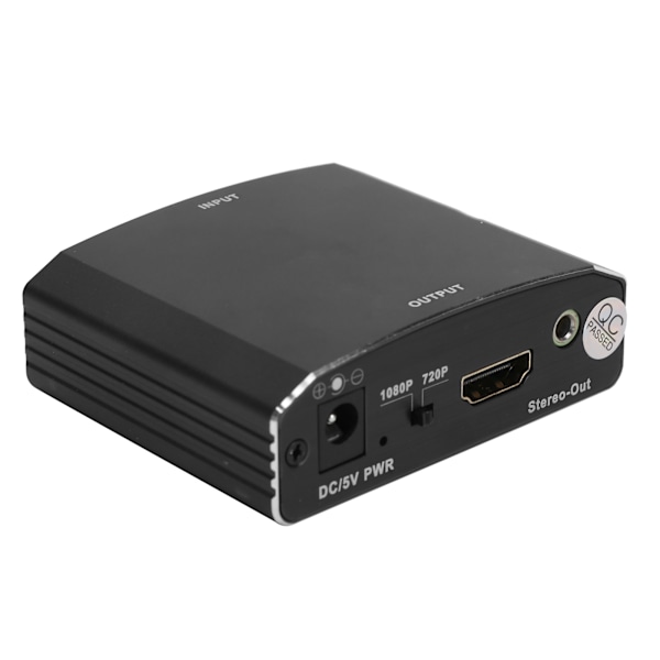 HD-videomuunnin SCART-liitännästä High Definition Multimedia Interface -signaalin lähettimeen 100-240 V:n US-pistokkeella