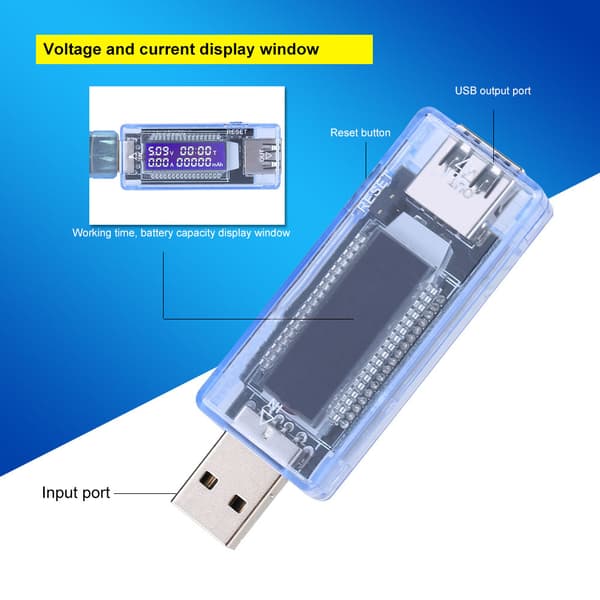 KWS-V20 USB-ström- och spänningstestare