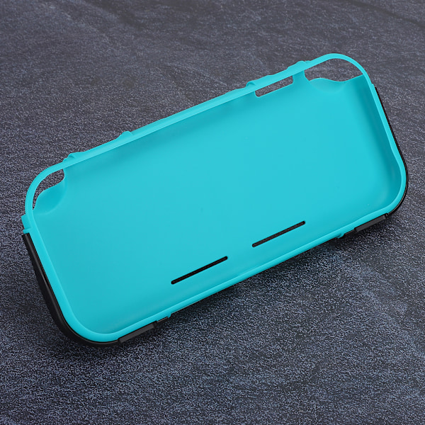 2 i 1 Hard PC TPU Beskyttende Skall Innebygd 2 Spillkortplasser Backet for Switch Lite(svart blå)