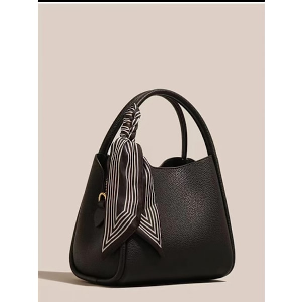 Äkta Läder Väska Hinkväska Lätt Lyxig Casual Grönsakskorg Handväska Hundra Axelremsväska Crossbody Väska