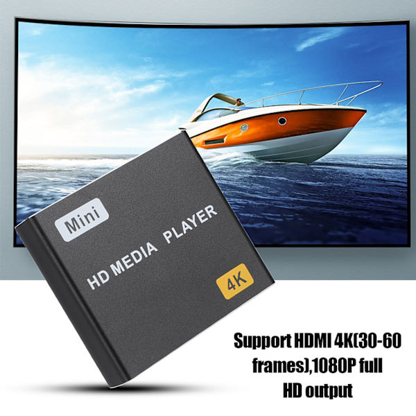 4K Full HD Digital Media Player HDMI USB s SPDIF Hjem Musikk Video Player