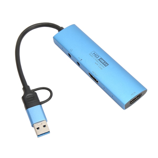 Audio Video Capture Card 4K 1080P 60FPS USB3.0 HD Multimedia Interface Video Catch Card for Gaming Live Streaming Z47B