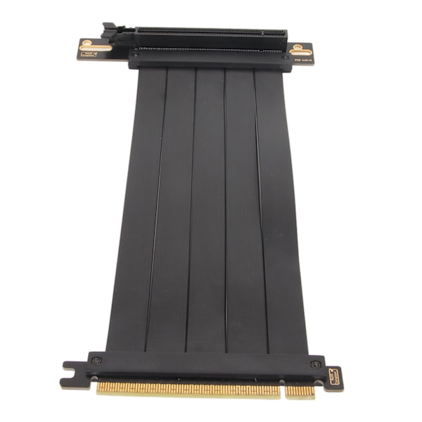 PCIE 4.0 X16 Riser-kabel Høyhastighets fleksibel forlengerkort Utvidelsesport 90 graders GPU-forlengelseskabel for RTX 4090 Svart 30cm / 11.8in