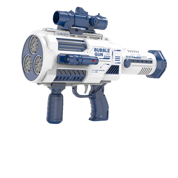 Automatisk Påfyllnings Bubble Machine Gun - Uppladdningsbar Bazooka Bubble Gun för Barn med Färgglada Ljus, Elektrisk Rocket Bubble Blaster orange