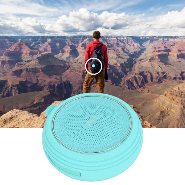 Tung bas Echo Bluetooth-musikhögtalare med brusreducering och handsfree-samtal - Blå
