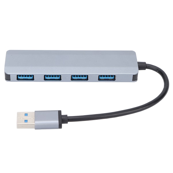 USB3.0 Hub 4-porters Splitter Overstrømsbeskyttelse Bred applikasjon USB3.0 Dokkingstasjon for tastatur Stasjonær datamaskin