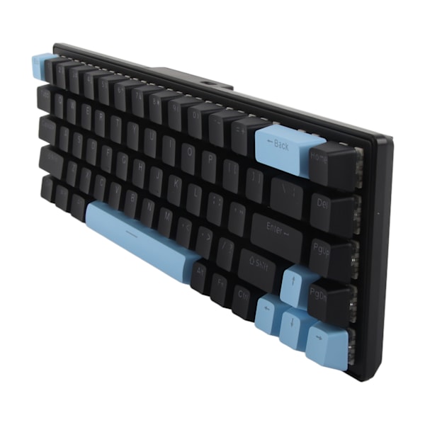 Mekanisk tastatur 68 taster RGB bakgrunnsbelysning kompakt kablet tastatur med blå bryter for Windows for ANDROID PC bærbar PC svart blå