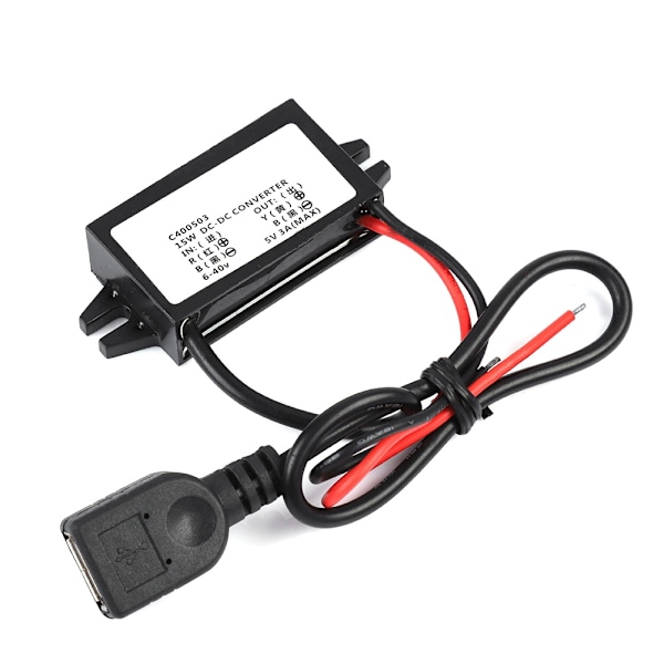 6-40V - USB 5V/3A DC -urosmuunnin CPT -autoon Raspberry Pi -puhelimen navigaattoriin ajotallentimeen