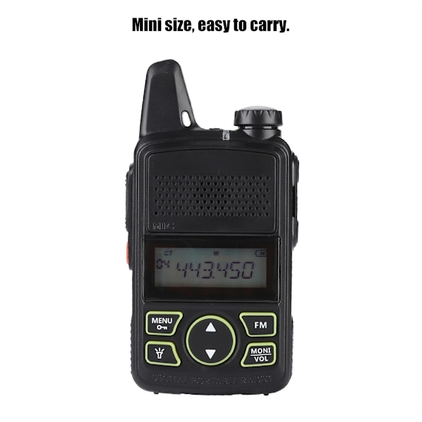 1 stk. Mini håndholdt 20 kanaler 400-470MHz Radio Walkie Talkie BF-T1