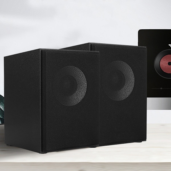M30 Dator Trådbunden Trä 2.0 USB Högtalare Subwoofer Dubbla Högtalare för Laptop Desktop