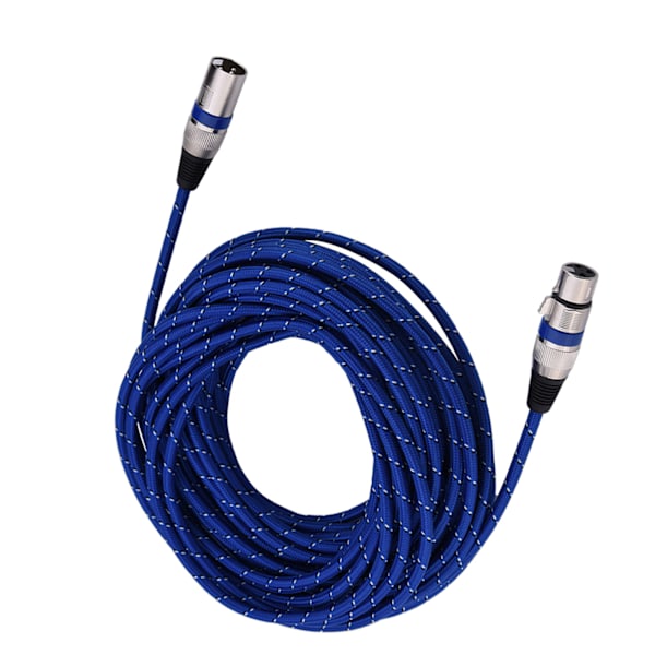 XLR-urosliitin, uros-naaras, balansoitu 3-pin mikrofonin MIC-äänikaapeli 15 metriä
