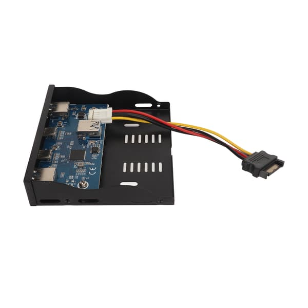 USB 3.1 Frontpanel Hub 4 Porte 19PIN 5Gbps Høj Hastighed Stabil 900mA Front Floppy Drive Panel til Desktop Chassis 2U+2C 19PIN