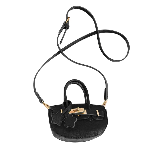Mini Messenger Handbag PU Leather Shoulder Bag Top Handle Bag Stylish Cute Handbag  Free Size