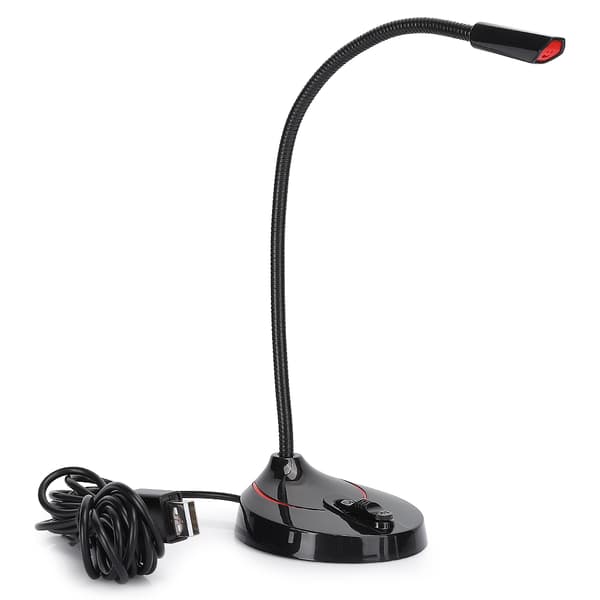 Datormikrofon USB böjbar 360 grader Omnidirectionell Drive Free PC Desktop Mike