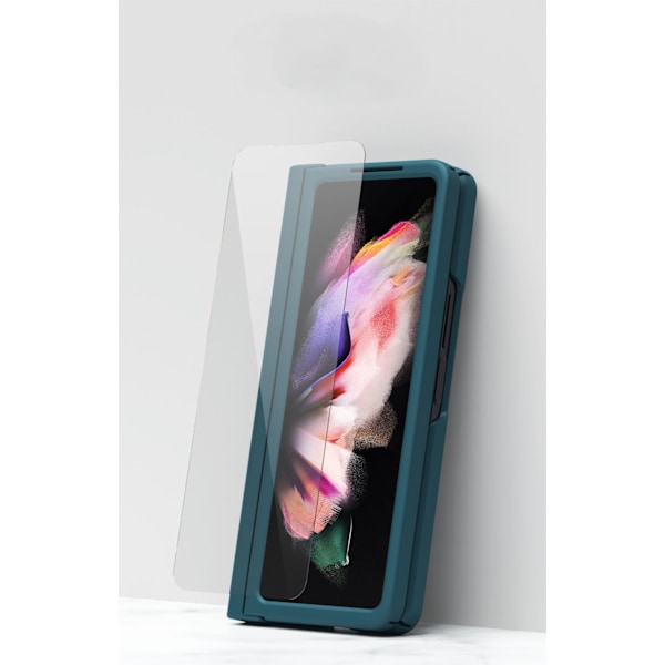 Samsung Galaxy Z Fold 4 -kotelo, jossa alkuperäinen näytönsuoja ja S Pen -pidike, 360 asteen suojaava koko rungon suojakotelo