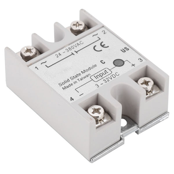 3D-printer tilbehør Solid State Relæ Enkeltfase 24V/40A SSR DC Control AC Modul