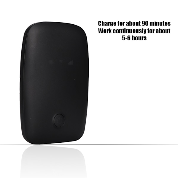 Mini bærbar M3 925D-3 4G LTE trådløs Wifi-boks 150 Mbps Wi-fi-router til TableT-notebook sort
