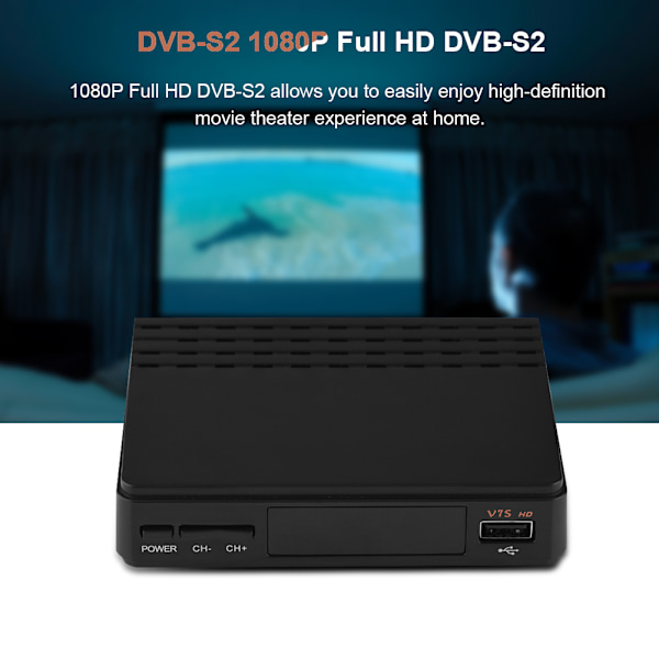 Smart Digital Satellit TV-modtager WIFI Freesat / Gt Media V7S HD FTA DVB S2 V7HD