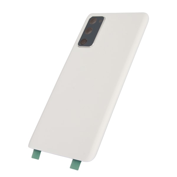 Reservedel Back Cover Glass Front Outer Lens Glass Screen med forhåndsinstallert Cam Frame Tape for Galaxy FE 5G G781 Hvit