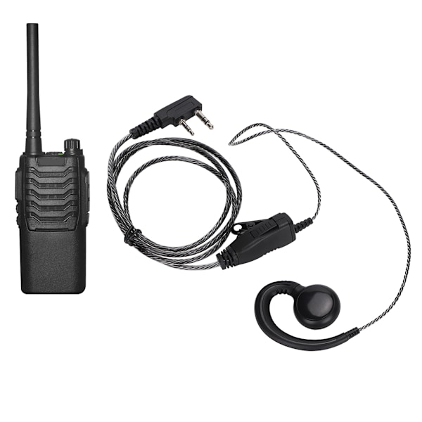 2-vägs universell radio K-typ hörlurar in-ear mikrofon walkie talkie hörlurar