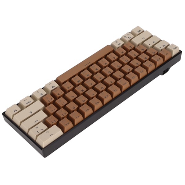 61-tasters mekanisk tastatur Fargeblanding Hurtig respons Kablet tastatur for Windows for Android for IOS Rød bryter
