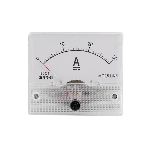 DC 0-30A DC Analog 85C1 Strømmåler Spændingsmåler 2,5 Nøjagtighed Spændings Analog Voltmeter Panel
