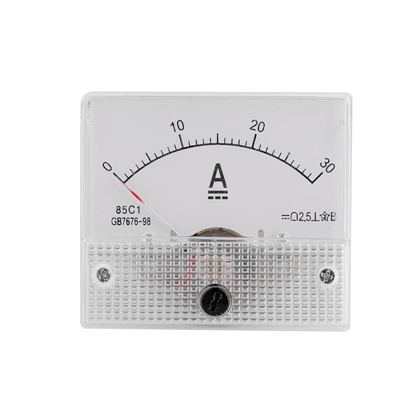 DC 0-30A DC Analog 85C1 Strømmåler Spenning 2.5 Nøyaktighet Spenning Analog Voltmeter Panel