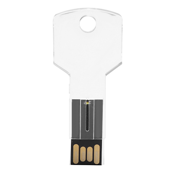 Kannettava läpinäkyvä avaimen muotoinen 16G Mini USB U-levy Flash-muistitikku U-levy