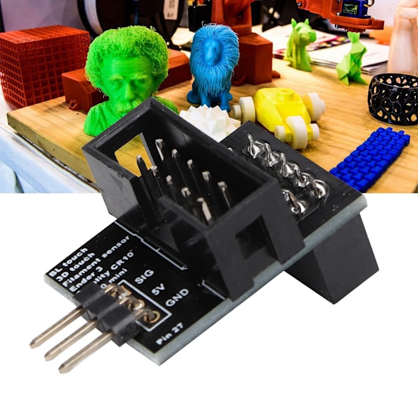 CR-10 / för Ender 3 Pin 27 Adapterkort för BLTouch Filament Sensor Svart 3D-skrivartillbehör