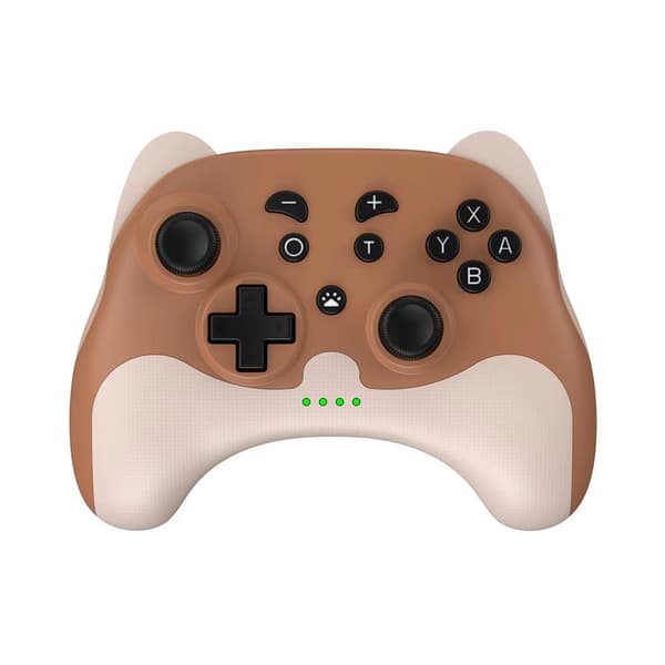 Switch Pro-kontroller for Nintendo Switch/Switch Lite/OLED, trådløs Switch-kontroller med LED-lys og vekkefunksjon, ergonomisk sklisikker