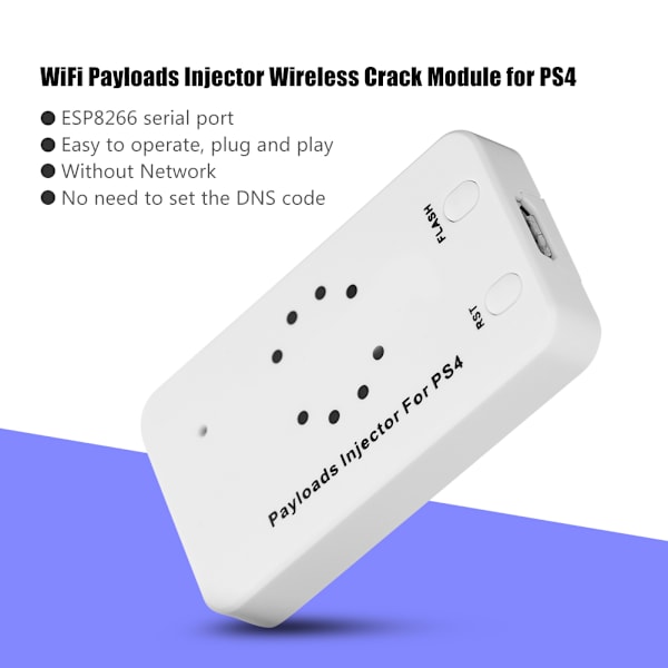 WiFi-hyötykuormien injektori Langaton murtomoduuli ESP-8266 ilman verkkoa PS4:lle