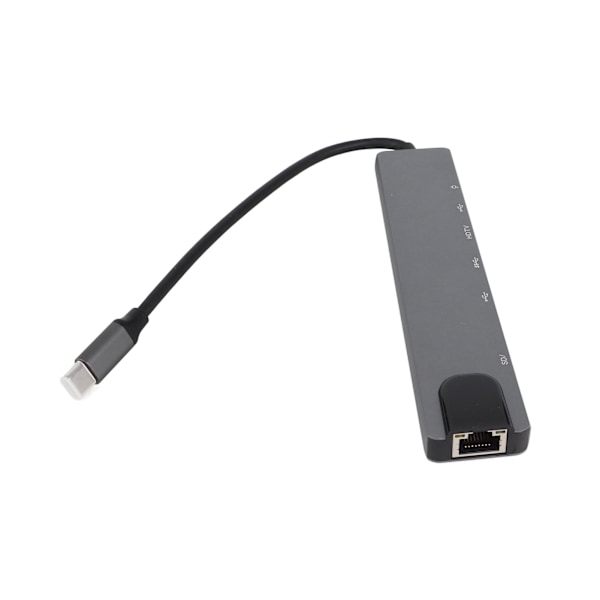 8-i-1 Hub Type-C til HDMI RJ45 PD USB Docking Station Type-C Hub Splitter Konverter Adapter