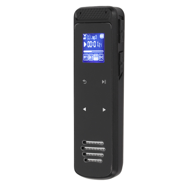 Mini röstinspelare Röst till text AI Smart HD brusreducering Zink legering Röstinspelare för föreläsning Möte Intervju Neutral engelska 16GB