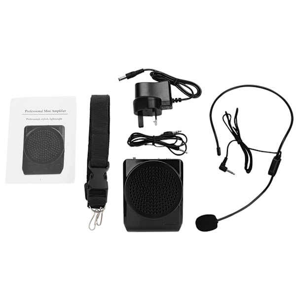 Portable Rechargeable Voice Loud Booster Amplifier Microphone Teaching Speaker w/ Waistband