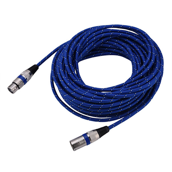 XLR han til hun stik balance 3pin mikrofon MIC lydkabel 15 meter