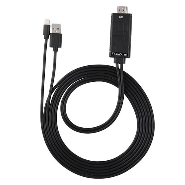 5V 1A Lightning - HDMI 1080P HDTV digitaalinen AV-kaapeliadapteri iPhonelle ja iPadille