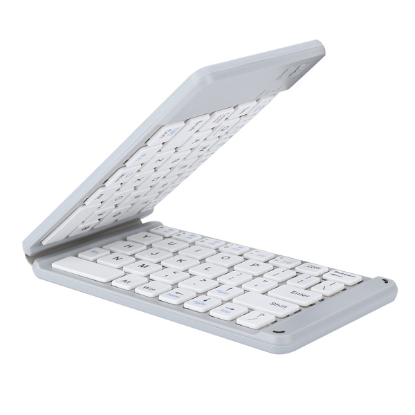 Bærbar F68 Universal Foldbar Bluetooth Trådløst Tastatur til iOS til Android til Windows Grå