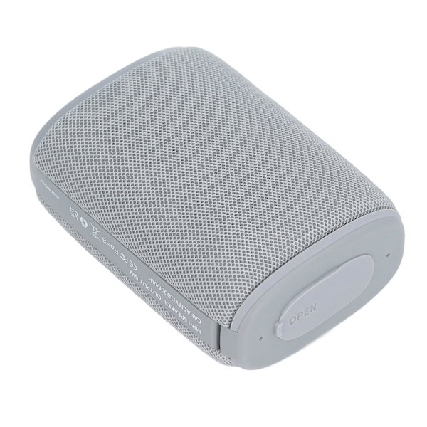 Bluetooth 5.0 -kaiutin, IPX7-vedenkestävä, 1000 mAh:n ladattava, stereokaiutin, kannettava langaton kaiutin matkoille, patikointiin, toimistoon, harmaa