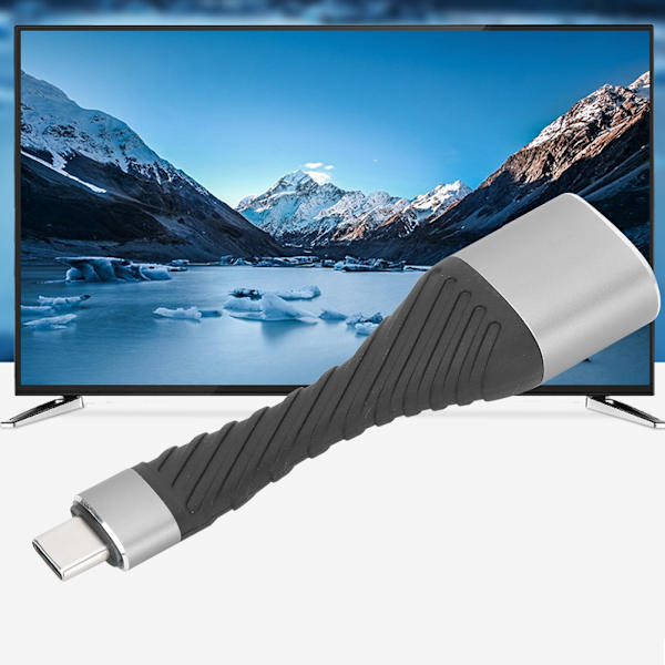 Tyyppi C - VGA (4K/60Hz) Audio Video -muunnin näytölle, televisiolle ja projektorille