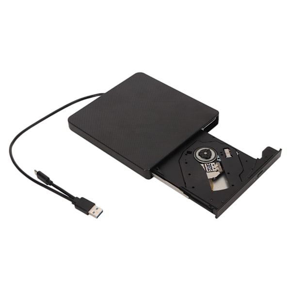 Extern CD DVD-enhet Professionell Plug and Play USB 3.0 USB C Bärbar Brännare för Laptop Desktop PC för Windows för OS X