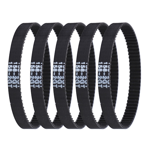 5Pcs Timing Belt Black Rubber Ring Closed 3D Printer Accessories GT2-6-110MM/112MM/158MMGT2-6-158MM