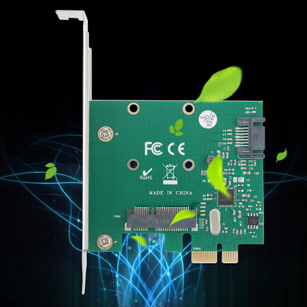 ST58 för ASMedia / ASM1061 MSATA NGFF 6Gbps PCI Express Rev.2.0 ATA3.0 expansionskort