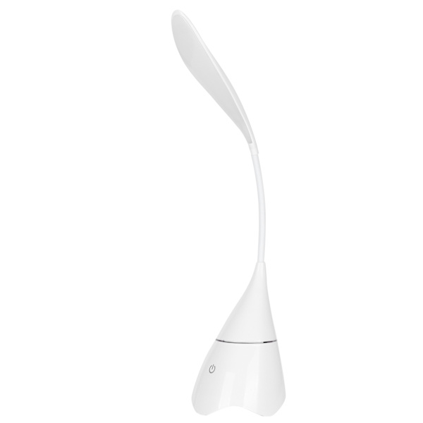 T11 USB-laddningsbar LED-bordslampa Högtalare Bärbar skrivbordslampa Högtalare för Bluetooth (Vit)