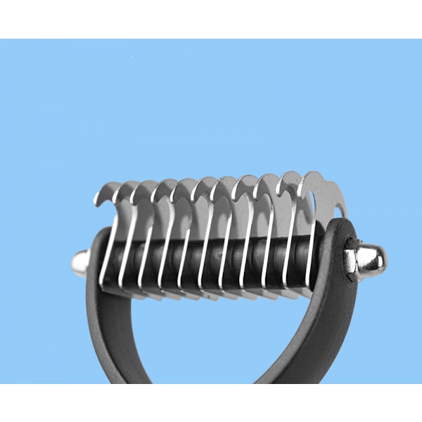 Selvrensende Slicker Brush for Hunder og Katter Pet Grooming Dematting Brush Fjerner Lett Matter, Floker og Løst Pels fra Kjæledyrets Pels, Stor
