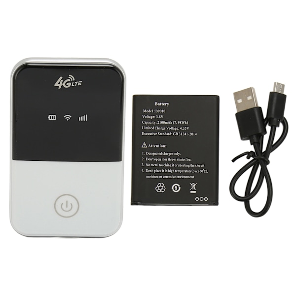 4G LTE Mobil WiFi Hotspot Intelligent Display Understøtter 8 Brugere Trådløs 4G Router med SIM-kortslot Asiatisk Version