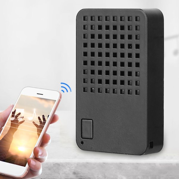 Mini Anti Lost Bluetooth-högtalare Bärbar Lång Uthållighet Leveranser för Hem Utomhus SportSvart