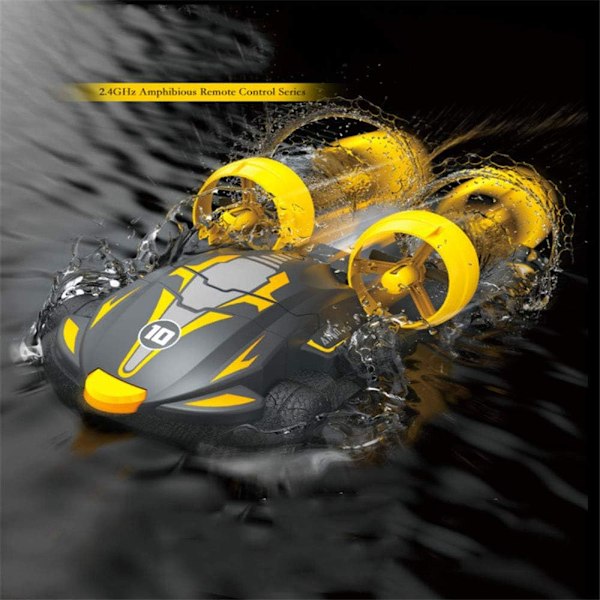 RC Fjernkontrollbåt Amfibisk Fjernkontroll Hovercraft Drift Høyhastighets Racing Sommer Vannleker To Driftsmoduser Bakkesprint Vann