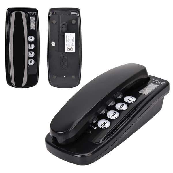 KD-168 Vægmonteret telefonforlænger Sort RJ45 (6P2C) Interface